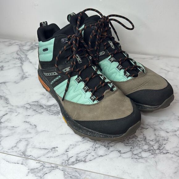 Merrell Zion Unlikely Hikers Mid Waterproof Hiking Boots 12 Wide - Picture 1 of 9